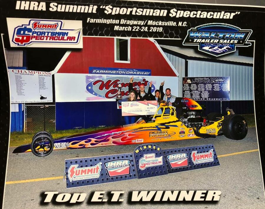 Michael Paschal picks up a check at The Farm!