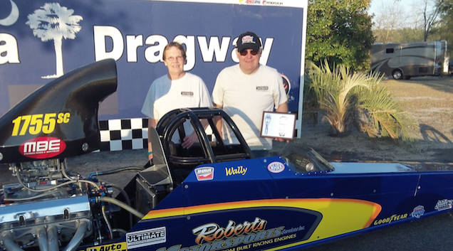 Wally Roberts Runner Up in Quick Rod at IHRA Pro-Am at Carolina Dragway